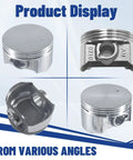 Beefed Up 70mm Flat Top Piston And.550 Ring Kit For 212cc 224cc GX160 GX200 Engines shown from various angles