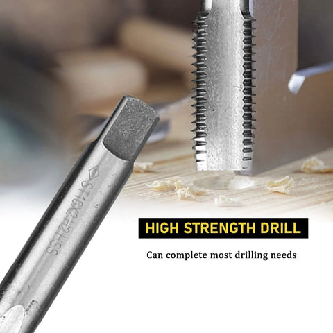 Close-up of Beefed Up Thread Repair Kit For Damaged Threads M16x2 With Stainless Steel Inserts showing high strength drill.