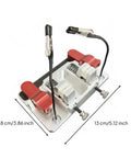 Bench Mounted Soldering Clamp With Ceramic Blocks For Hobbyists Pro Grade Wire Solder Fixture Heat Resistant Hands Stabilizer Holder Stable Workbench Mount For Precise Electronics Maintenance And DIY Craft Projects, 13 x 9.8 cm
