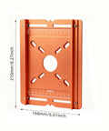 Pro Level Aluminum Router Base Plate With Dual Scale Precision Markers Durable Build Supports Trim Router Table Inserts Easy Adjust Fence 210mm x 168mm