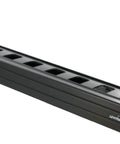 Versi-Duct 1RU Front Only Horizontal Cable Manager For Standard 19 Inch Racks Black With Bend Radius Clips And Patch Panel Port