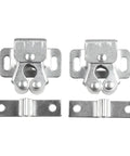 Two stainless steel double roller door catch latch for camper cabinets RV trailers and boats keeps doors locked down tight super secure closure