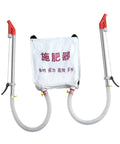 Backpack Granular Fertilizer Spreader With Woven Bag For Vegetables And Corn, No Fuss, Multipurpose Labor Saving Garden Tool With Two Metal Handles