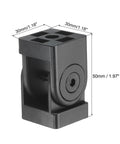 Die Cast Aluminum Pivot Joint 180 Degree Adjustable Flexible Pivot Connector With M8 Screws For 3030 Aluminum Extrusion Profile 8mm Aperture Black Heavy Duty Built To Last For Framing And Robotics, 50x30x30mm