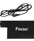 Heavy Duty Silicone Battery Heater Pad With Auto Thermostat Control Keeps Your Ride Kickstarting Fast In Brutal Winter Chill For Smooth Cold Morning Starts At One Twenty Volt Sixty Watt Grey on a black background with power cord.