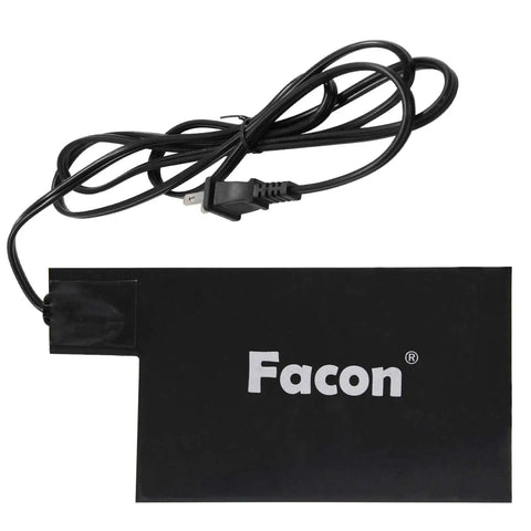 Heavy Duty Silicone Battery Heater Pad With Auto Thermostat Control Keeps Your Ride Kickstarting Fast In Brutal Winter Chill For Smooth Cold Morning Starts At One Twenty Volt Sixty Watt Grey on a black background with power cord.