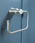 Joleena Towel Ring In Brushed Nickel 8.3 Inches Wide Wall Mount Bath Accessory With Sleek Classic Style And No Fuss Easy Install