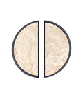 Cream Beige Marble Texture Cabinet Pulls 2 Pack Black Semicircle Drawer Handles With 3 Inch Hole Centers For Kitchen Vanity Bathroom Dresser Hardware Solid Cabinet Handles For A Slick Modern Home Upgrade