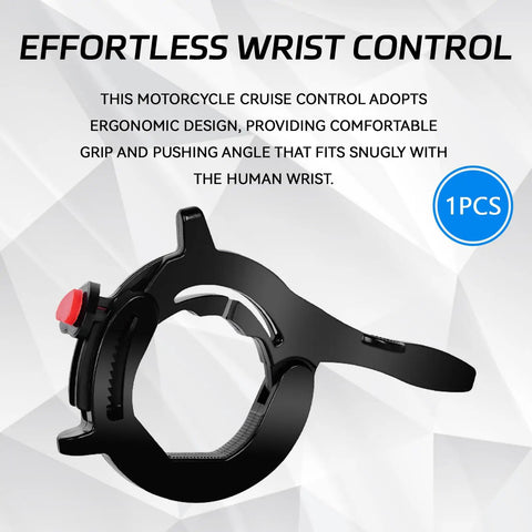 Rock Solid Motorcycle Cruise Control With Non Slip Adjustable Throttle Lock For Chill Highway Cruising And Zero Hand Fatigue Built Heavy Duty Abs Frame Anti Shake Grip For Scooters And E Bikes, ergonomic throttle lock.