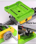 6350 Size Mini Multifunction Milling Work Table for Bench Drill Press with Adjustable X Y Cross Table and Aluminum Dovetail Slots