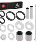 Swingarm Seals Bearing Sleeve And Pivot Bolt Rebuild Kit For TRX400EX TRX400X 1999-2014 Durable ATV Quad Repair Set with bearings, sleeves, collars, seals, and pivot bolt
