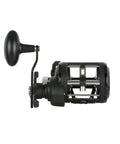Rival Level Wind Conventional Fishing Reel Size 30 Packing Badass Heavy Graphite Frame And Corrosion Resistant Brass Gears with handle view.