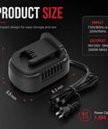 Hella Solid 500W AC To DC Converter Compatible With Milwaukee M18 Cordless Tools 120V To 18V Power Supply Adapter with power cable.