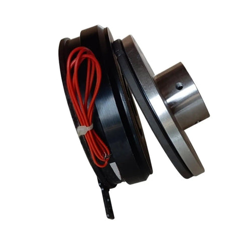 Heavy Duty Electromagnetic Clutch And Brake Assembly With Smoother Than Silk Engagement Reliable Alloy Build for high frequency operation showing assembly with wiring.