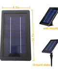 Solar Powered Outdoor Spotlight 2 In 1 Bright Solar Spotlights with adjustable 6.5x10.7in panel wall or stake mounted