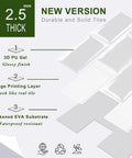 Diagram of Thicker Peel And Stick Subway Tile Backsplash For Kitchen And Bathroom White, 2mm To 2.5mm Thick, showcasing layers