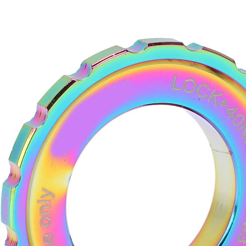 Colorful Centerlock Rotor Lockring Cover for Mountain Bikes, Aluminum Alloy Shield, Universal Fit Anti Deformation Design