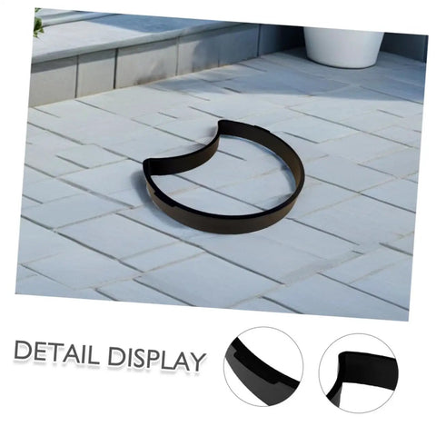 Moon Shape Concrete Stamps for DIY Walkway and Patio Paving Reusable ABS Molds on tiled patio