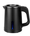 Portable Stainless Steel Electric Kettle 0.8L Mini Hot Water Boiler For Travel, Fast 5 Minute Boil, 600W, Auto Shut Off, Black