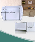 2 Pack Right Side Refrigerator Door Bin Shelf Replacement For Samsung RF4287 RF4289 right bin with dimensions shown