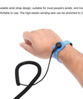 ESD Anti Static Wrist Strap 5ft PU Adjustable Antistatic Bracelet Set Wired Grounding Band on wrist