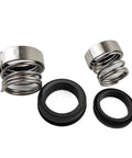 No Sweat Type 2 Mechanical Seal 2-25-G Cartridge Pump Swap With 25mm Bore parts including springs and rubber seals.