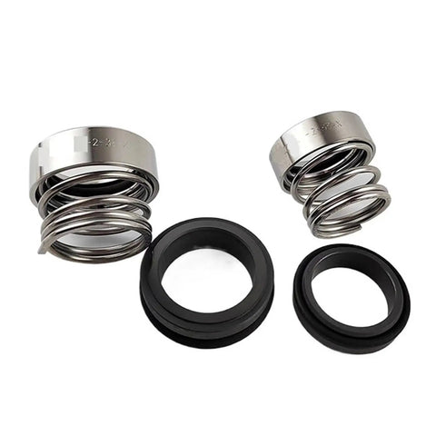 No Sweat Type 2 Mechanical Seal 2-25-G Cartridge Pump Swap With 25mm Bore parts including springs and rubber seals.