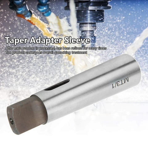 ANKROYU MT3 to MT1 taper reducing adapter sleeve, side view, high-speed steel