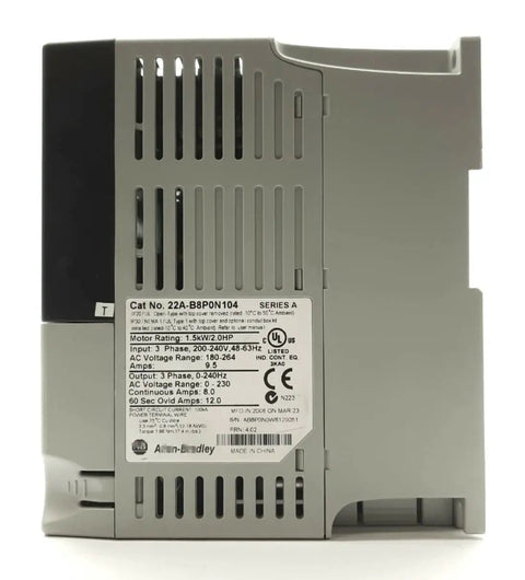 Powerful 1.5 KW 240V Three Phase Variable Frequency Drive For Precise Motor Control Smooth Speed Regulation And Industrial AC Performance A True Workhorse For Reliable Efficient Motor Runs, side view