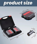 Front view of STHF magnetic wireless trailer lights kit; two rechargeable LED trailer lights in a hard case.