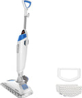 Heavy Duty Steam Mop With 12 Inch Sweeping Path For Hardwood And Tile Floors Featuring Built In Scrubber And Variable Steam Controls.