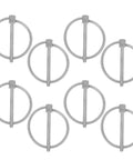 Eight Piece Stainless Steel Lynch Pin Kit Built Tough With Ring Clips For Farm Tractors Trucks Canoes Boats No Fuss Corrosion Resistant Burrfree Finish, 8 pins