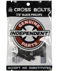 7/8 Inch Black Phillips Head Skateboard Hardware Set For Trucks, Heavy Duty Screws Bolts Nuts packaging image