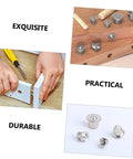 Two Sets Woodworking Dowel Maker Kit with Steel Dowel Centers and Transfer Plugs Alignment Tool for precise centering and marking