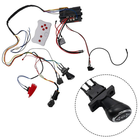 Ride On Car Wire Harness And Switch Conversion Kit With Two Point Four G Remote And Smooth Start components with wiring
