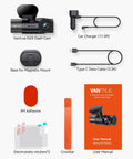 Dual Dash Cam For Your Ride With 5G WiFi Front 2.7K And Interior 1080P accessories including car charger and manual