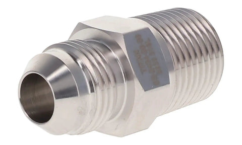 Built Like A Tank 316 Stainless Steel 3/4 Inch 37 Degree JIC To Male Pipe Hydraulic Adapter Heavy Duty Rust Proof Coupling for Shop.