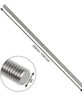 10 Pack M8 x 250mm Fully Threaded Stainless Steel Rods 304 Grade Right Hand Thread 1.25mm Pitch Long Threaded Screws