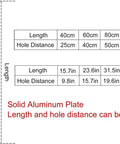 Heavy Duty Aluminum Door Push Pull Handle For Sliding Glass Doors Two Sided Entry Handle For Exterior And Interior Use dimensions chart