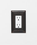 Oil Rubbed Bronze Single Gang Wall Plate For Light Switch And Outlet, Durable Zinc Alloy Construction, 3 Pack, Classic Finish For DIYers