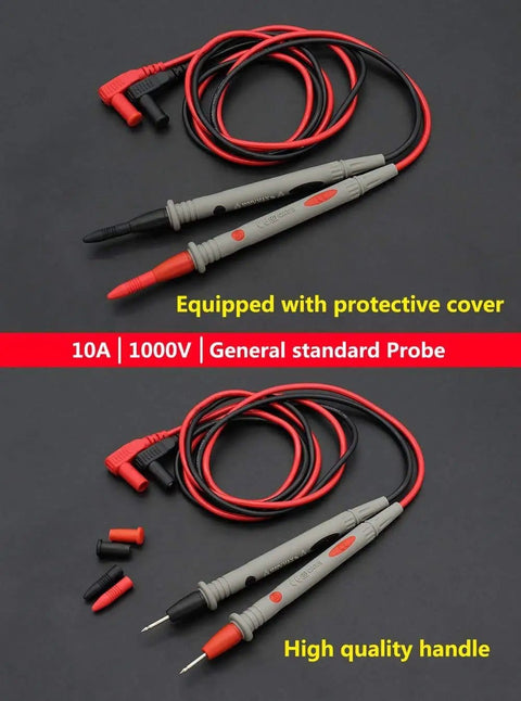 Beefy Heavy Duty Multimeter Test Leads With Banana Plugs 1000V 20A 2 Pack Copper Core Wires Silicone Insulated Probes