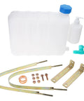 9L Portable Water Container With Built-In Faucet, Hand Wash Station for Truckers and Outdoor Adventurers, accessories shown