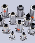 Multiple left hand ball screw nuts for SFU1605 SFU2005 SFU2505 SFU3205, single ball nut, 16mm 20mm 25mm 32mm dia, 5mm pitch flange nut.