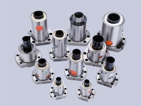 Multiple left hand ball screw nuts for SFU1605 SFU2005 SFU2505 SFU3205, single ball nut, 16mm 20mm 25mm 32mm dia, 5mm pitch flange nut.