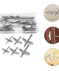 Heavy Duty Toggle Bolts and Wing Nut Kit Wall Anchors for easy installation in drywall shown with 1/8 in, 3/16 in, and 1/4 in sizes