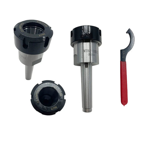 MT2 Shank ER32 Chuck 11 Piece Collet Set With Box Includes Wrench And Handle For Milling Machine CNC Workholding