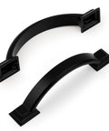 10 Pack Matte Black Cabinet Pulls With 3 Inch Hole Center 76mm Zinc Alloy Drawer Handles for Kitchen Cabinets and Cupboards