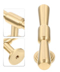 Brass Cabinet Handles 2 Pack T Bar Pulls Single Hole For Kitchen Drawers Wardrobe Cupboards And Doors Durable Furniture Hardware