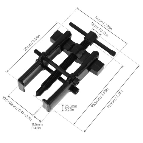 ChgImposs 3-inch two-jaw gear puller, adjustable CR-V steel for removing bearings, pulleys, flywheels