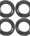 4 Pack Rubber Grommet Kit For Wires And Cables Heat Resistant Flexible Grommets For Strain Relief Wiring Hole Plugs Black DIY Friendly Pro Grade For Home And Industrial Projects, 4 black rubber grommets
